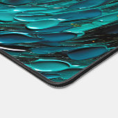Tourbillon océan turquoise abstrait (Coin)