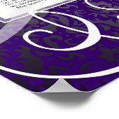 Tourbillon pourpre à damas 8 Tableau de siège (Coin)