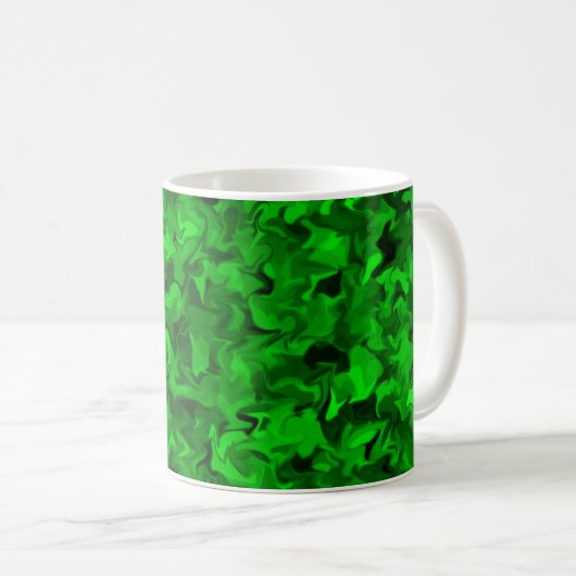 Tourbillon vert 11oz Mug (Devant droit)