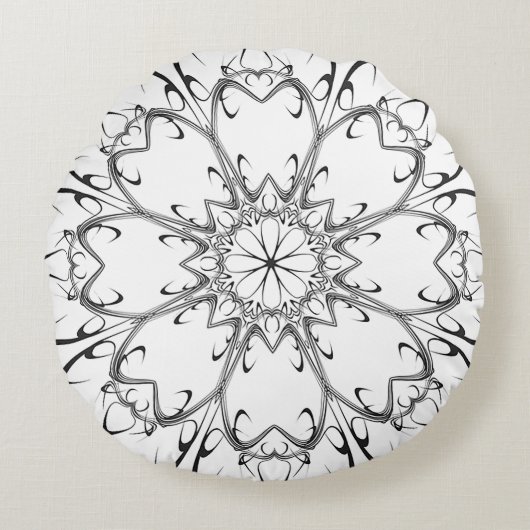 Tourbillonnant dans le vent rond coussin jetable (Devant)