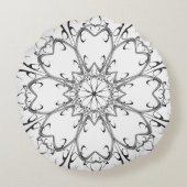 Tourbillonnant dans le vent rond coussin jetable (Dos)