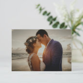 Tourbillonnant Élégant Vierge Photo Mariage Merci (Debout devant)