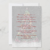 Tourbillonnant Noël Arbre Fête Invitation (Dos)