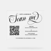 Tourbillonnant Script Scan Me QR Code Médias socia (Recto)