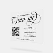 Tourbillonnant Script Scan Me QR Code Médias socia (Angle)