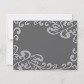 Tourbillonnant votre carte de réponse de Mariage p (Dos)