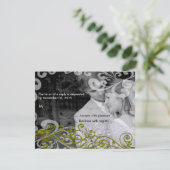 Tourbillonnant votre carte de réponse de Mariage p (Debout devant)