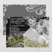 Tourbillonnant votre Faire-part de mariage photo (Devant / Derrière)