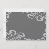 Tourbillonnant votre Faire-part de mariage photo (Dos)