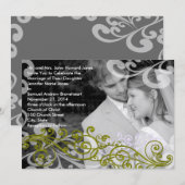 Tourbillonnant votre Faire-part de mariage photo (Devant / Derrière)