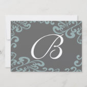 Tourbillonnant votre Faire-part de mariage photo b (Dos)