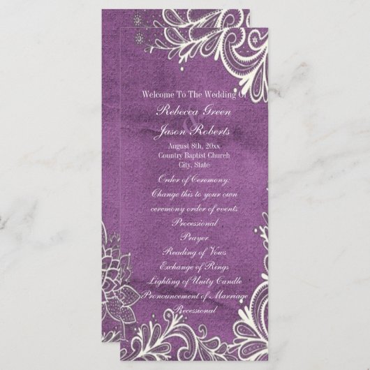 tourbillons blancs modernes violet programmes de m (Devant / Derrière)