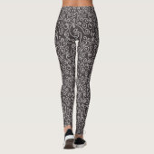 Tourbillons blancs sur leggings gris (Dos)