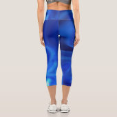 Tourbillons bleu foncé sur les leggings de Capri (Verso)