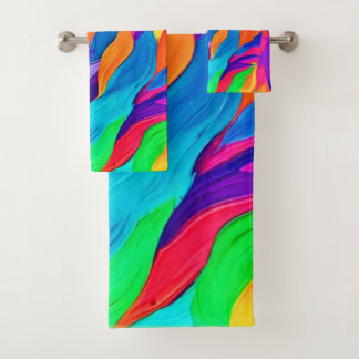 Tourbillons de arc-en-ciel vibrant Art Abstrait