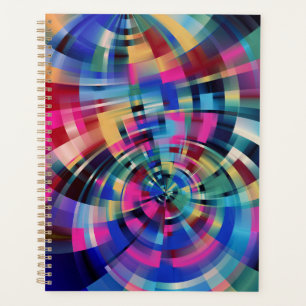 Tourbillons de couleurs géométriques