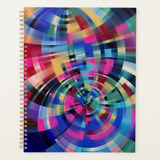 Tourbillons de couleurs géométriques (Devant)