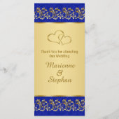 Tourbillons de feuilles dorées sur la carte de men (Dos)