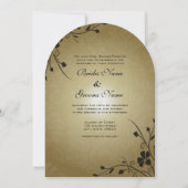 Tourbillons de fleurs noires sur invitation de mar (Devant)