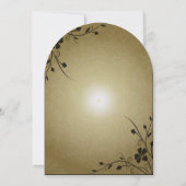 Tourbillons de fleurs noires sur invitation de mar (Dos)