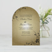 Tourbillons de fleurs noires sur invitation de mar (Debout devant)