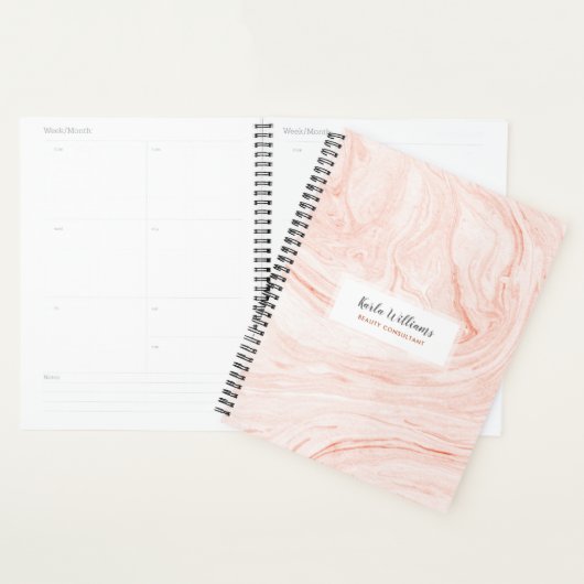 Tourbillons de marbre doré rose (Devant avec enveloppe)