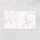 tourbillons d'hibiscus blancs ~ carte de sièges (Dos)