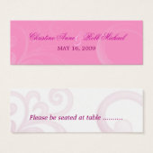 tourbillons d'hibiscus blancs ~ carte de sièges (Devant & derrière)