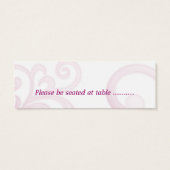 tourbillons d'hibiscus blancs ~ carte de sièges (Dos)