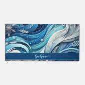 Tourbillons d'hiver bleus et gelés (Recto)