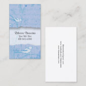 Tourbillons d'oiseaux Cartes de visite (Devant / Derrière)