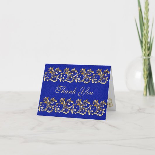 Tourbillons dorés feuillus, Merci damas bleu (Devant)