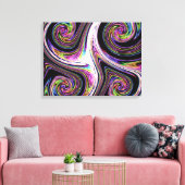 Tourbillons Lightning Zoom Toile Imprimée (Insitu(Salon))