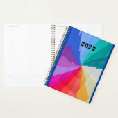 tourbillons multicolores sur planificateur (Devant avec enveloppe)