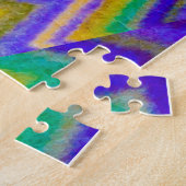 tourbillons multicolores sur puzzle (Côté)