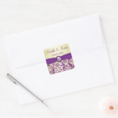 Tourbillons violets en or Enregistrer le sticker d (Enveloppe)