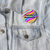 Tourette’s Awareness Badge – Abstract Calm Swirl  (En situation)