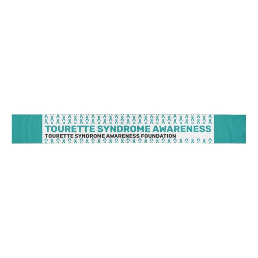 Tourette Syndrome Awareness Pattern Ribbon Grosgrain Lint (Voorkant)