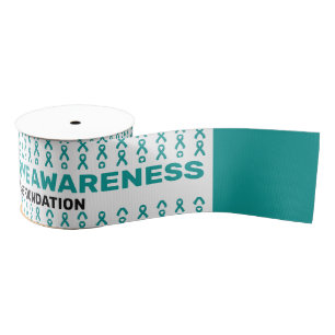 Tourette Syndrome Awareness Pattern Ribbon Grosgrain Lint