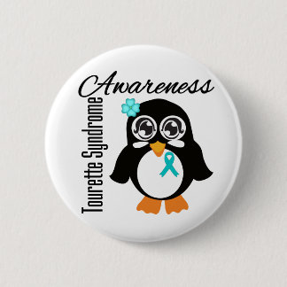 Tourette Syndrome Awareness Penguin Ronde Button 5,7 Cm