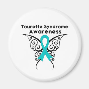 Tourette Syndrome Awareness Tattoo Butterfly Magneet