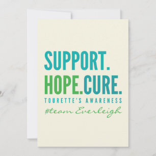 Tourette's Custom support hope cure Aankondiging