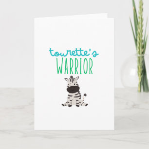 tourette's guerrier sensibilisation mignon carte d