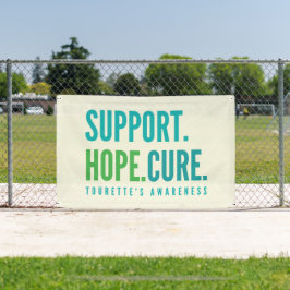 tourette's steun hoop genezen Banner Outdoor Sign