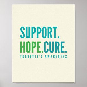 Tourette's steun Hope Cure Poster Prints