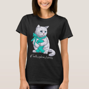 Tourette's Syndrome Awareness Month Blauwgroen lin T-shirt