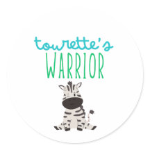Tourette's warrior bewustzijn cute Stickers Labels