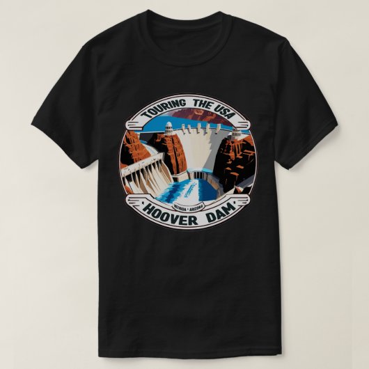 Touring USA Hoover Dam TShirt 1 (Design devant)