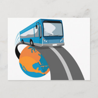 touringtouringcarvervoer briefkaart
