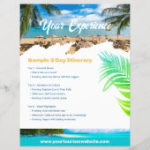 Tourism Vacation Travel Flyer Template (Achterkant)